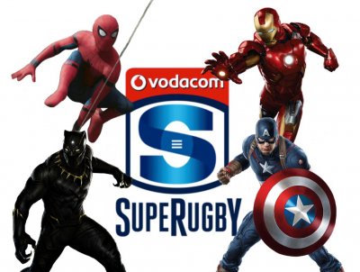 Lados de Super Rugby de Sudáfrica para vestir las camisetas de M