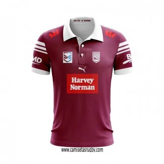 Camiseta Polo Queensland Maroons Rugby 2024 Segunda