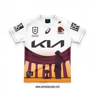 Camiseta Ninos Brisbane Broncos Rugby 2024 ANZAC