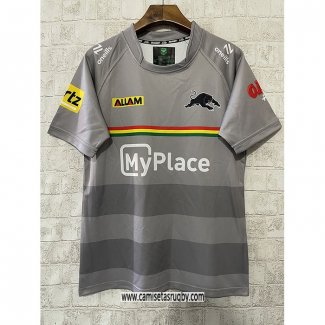 Camiseta Penrith Panthers Rugby 2025 Entrenamiento Gris